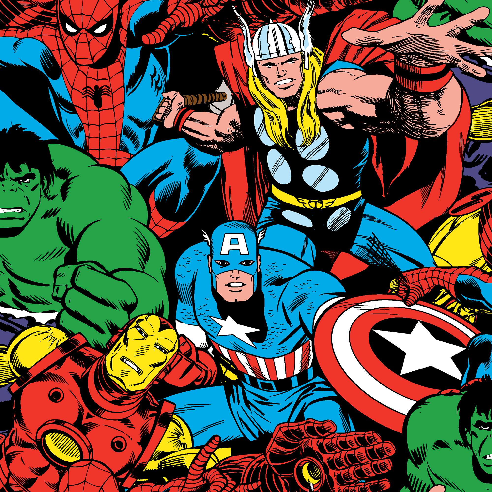 Springs Creative Marvel® Multi Characters Cotton Fabric